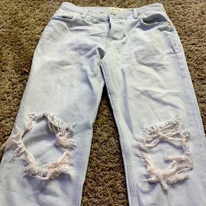 Free people mom jeans never worn